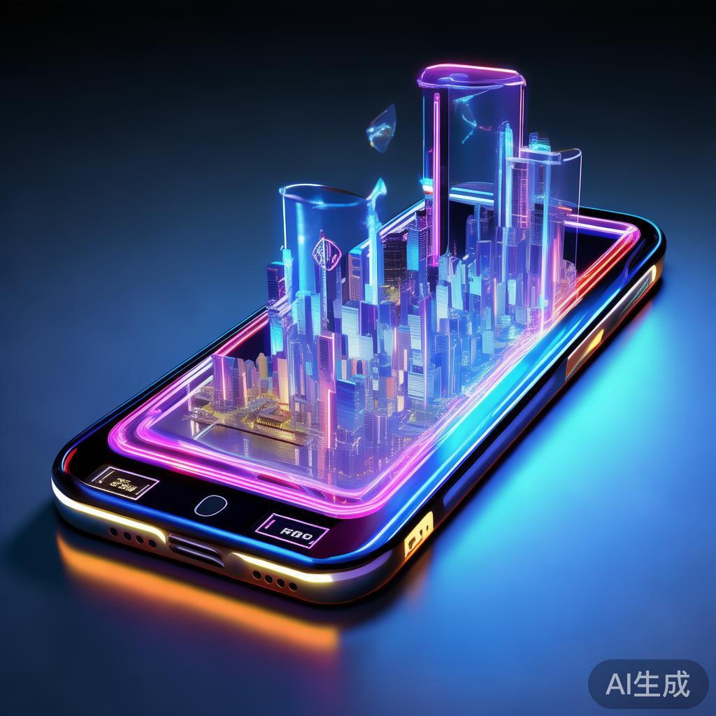 揭开手机屏幕的高科技动态封面图——精彩动态，科技感十足！