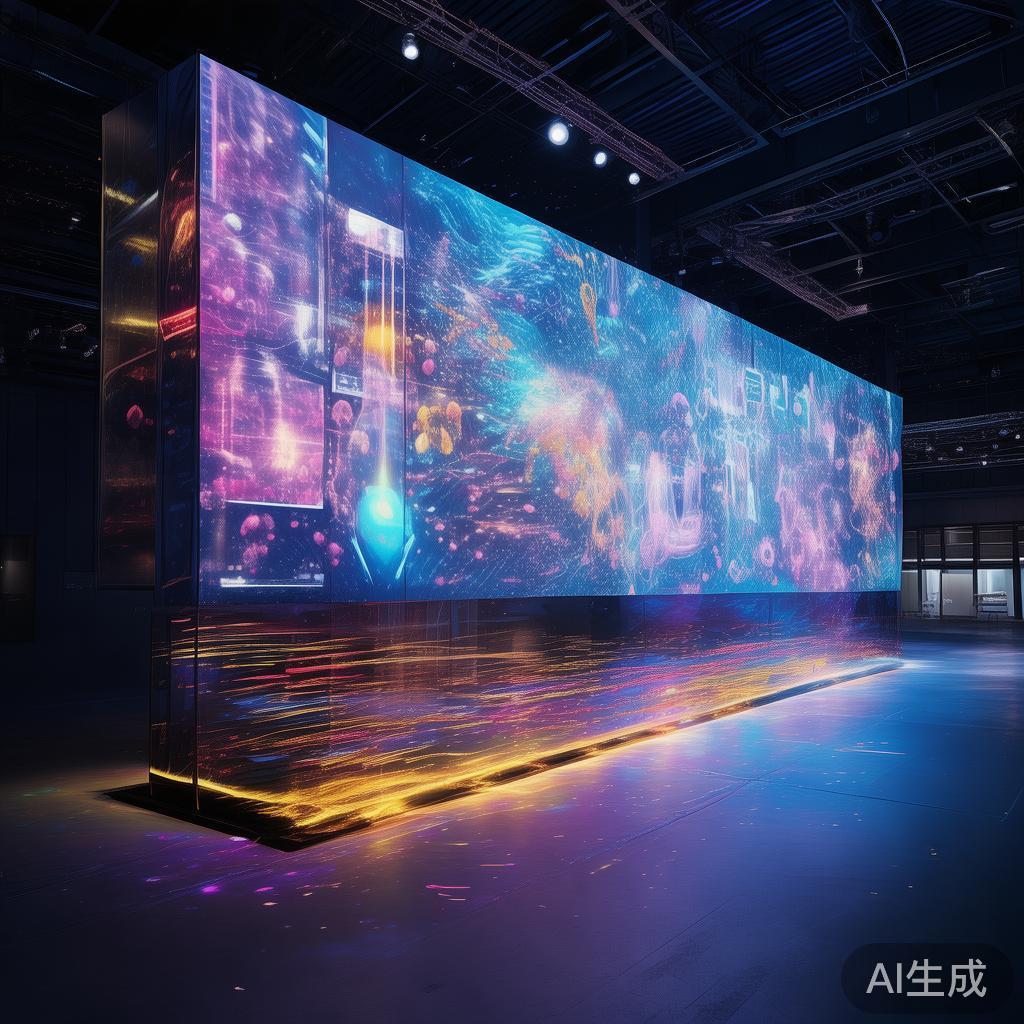 高科技动态屏风图片，一场视觉的革命
