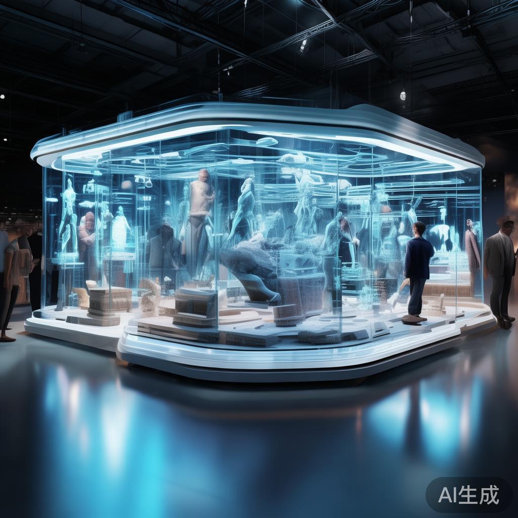科技展台，跨越时空的交流与合作