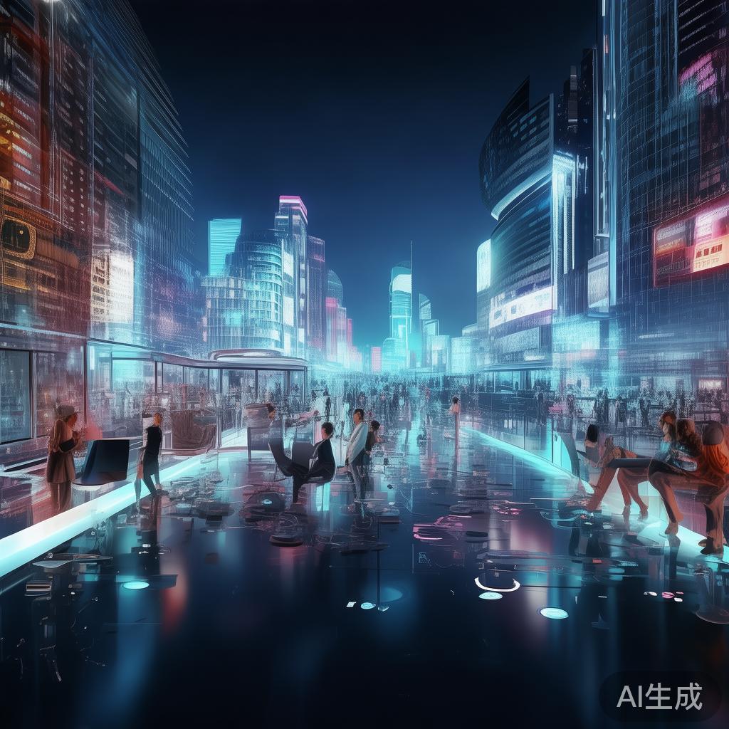 科技动态背景，从创意到商业的创新之路