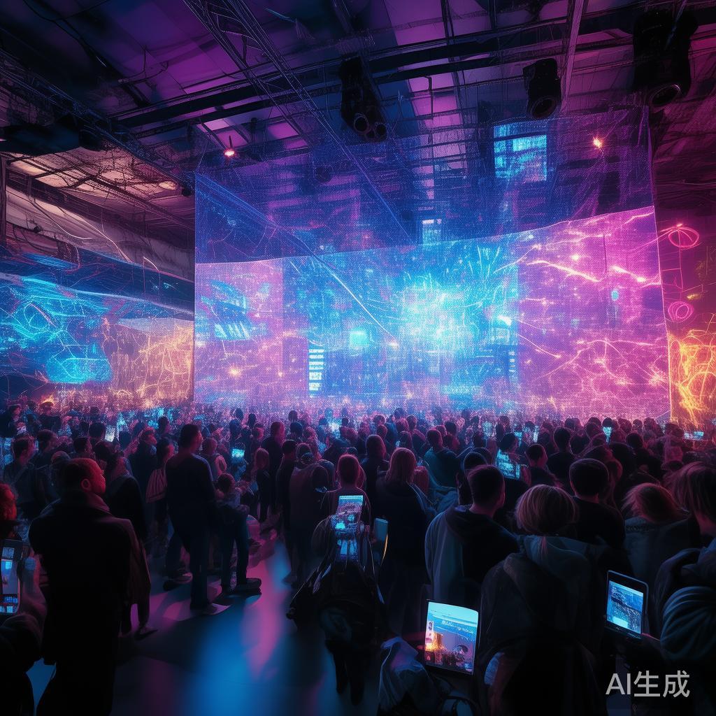 科技动态视觉艺术直播狂欢