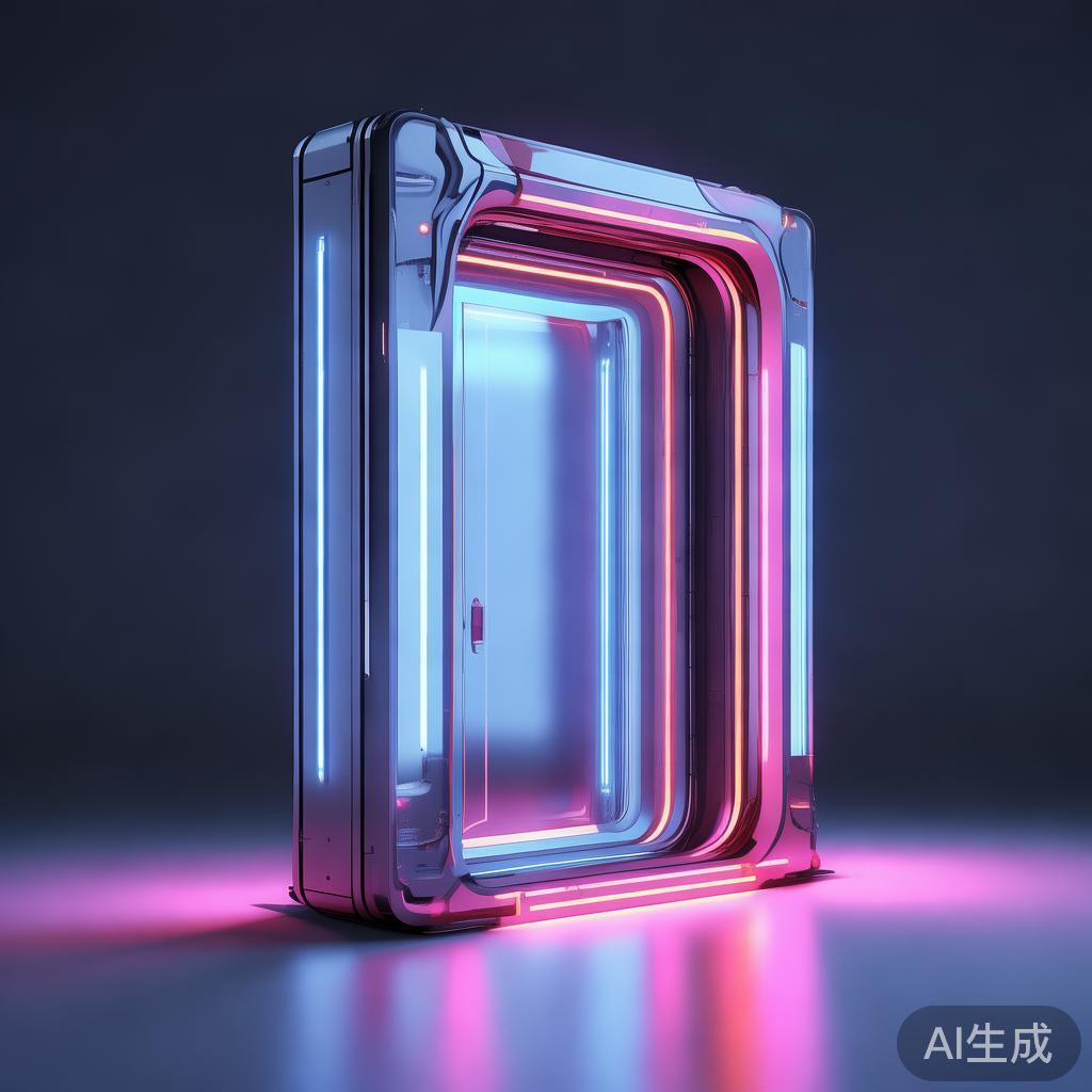 科技视觉风格，帅气未来之门