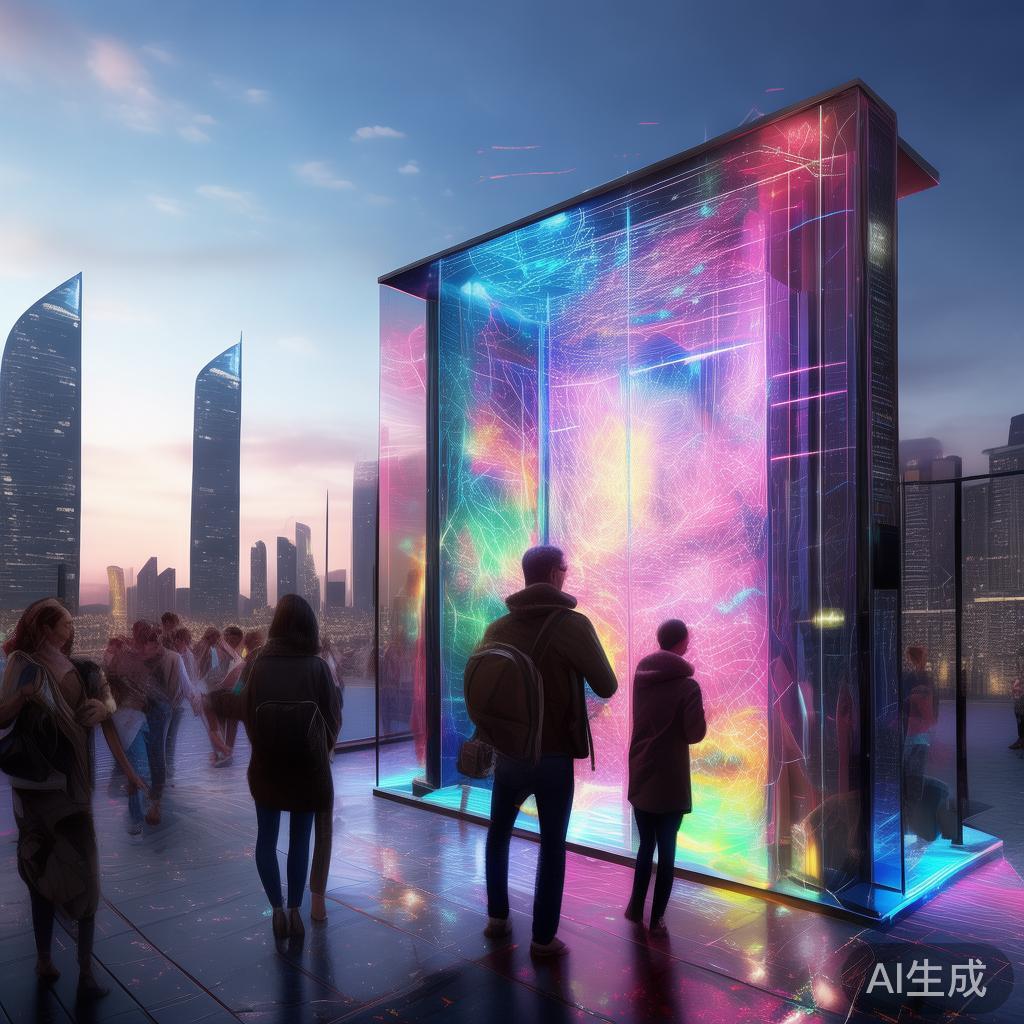 科技动态与互动装置， bridging the future and reality