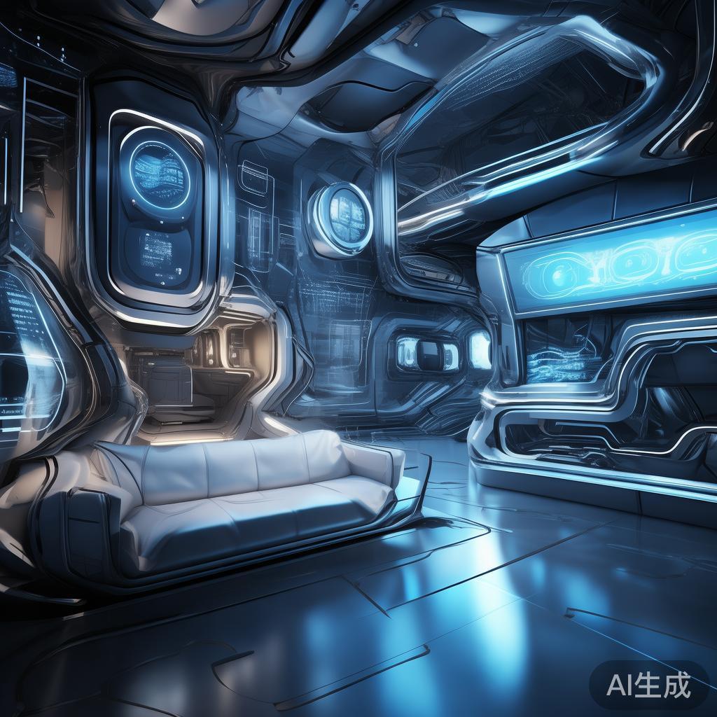 3D科技壁纸，未来家居装饰的革新
