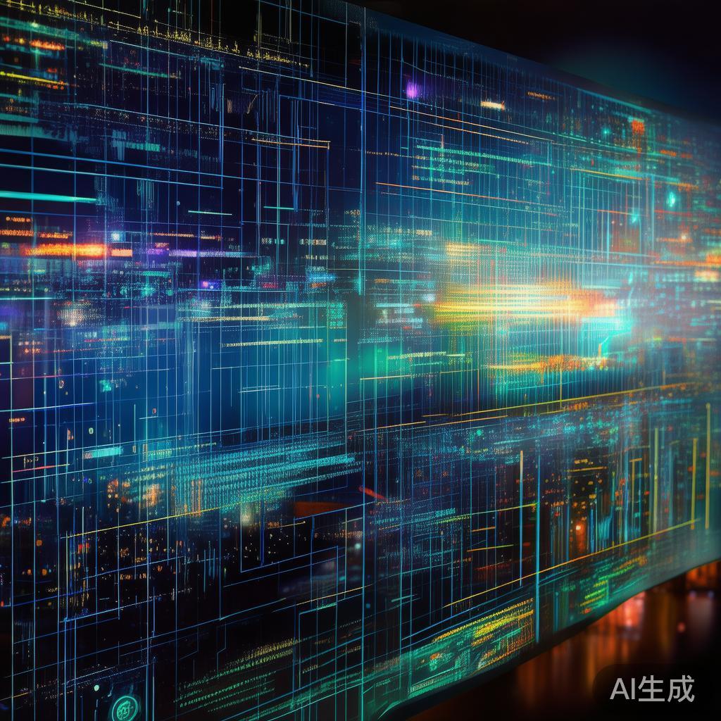 科技动态图可视化大屏背景图片，数字盛宴