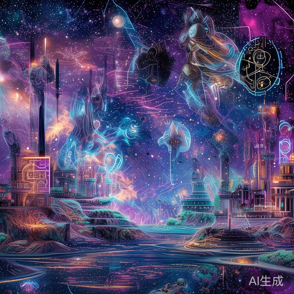 玄幻科技动态壁纸,未来科技与神话交融的未来迷思 玄幻科技动态壁纸,未来科技与神话交融的未来迷思