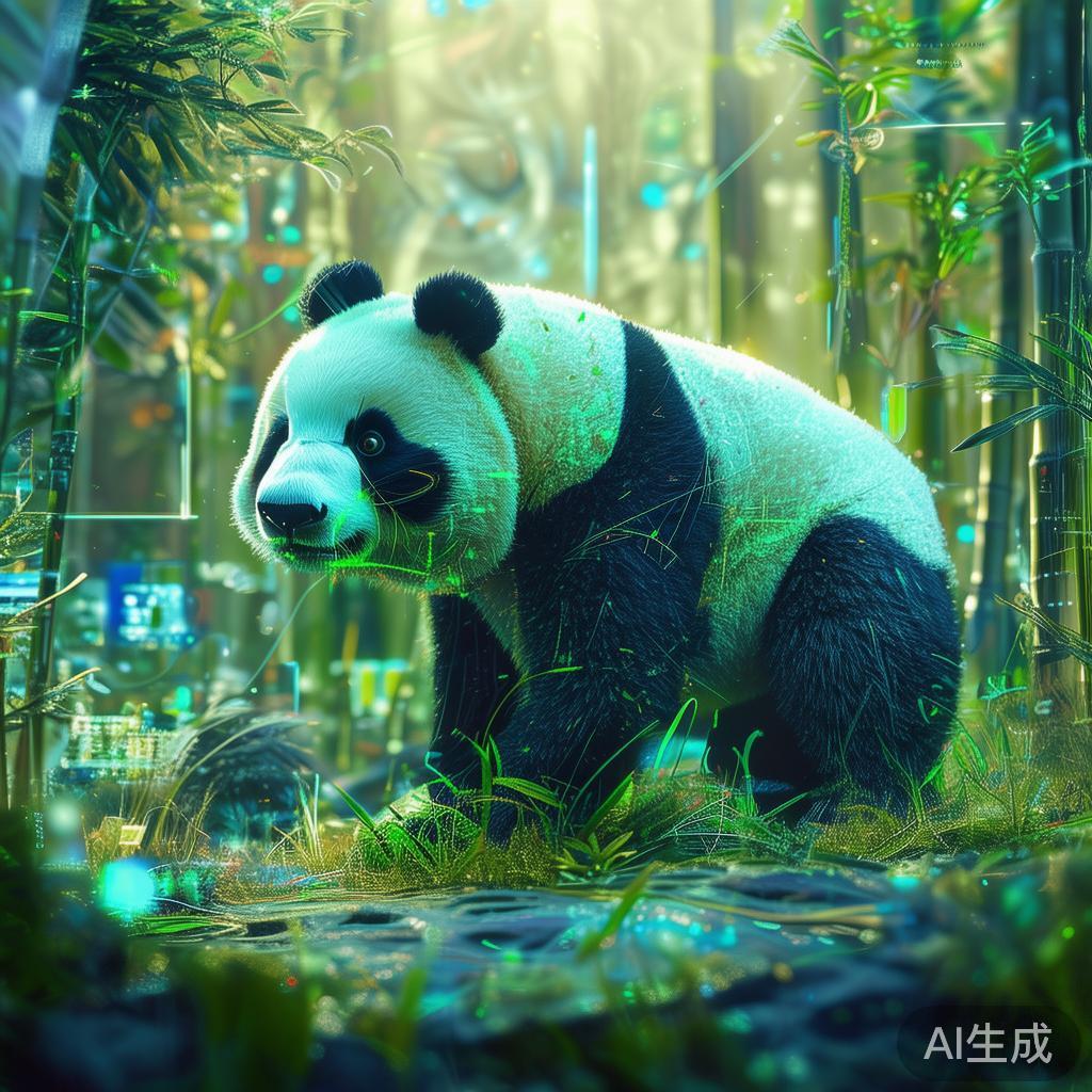 熊猫科技动态壁纸，探索数字时代下熊猫栖息地的创新艺术