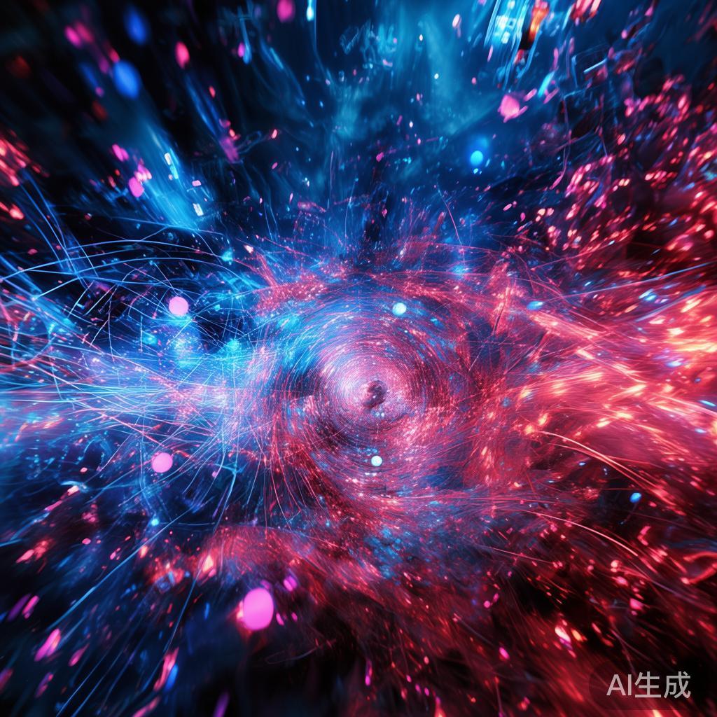蓝红科技动态壁纸，视觉盛宴与科技融合