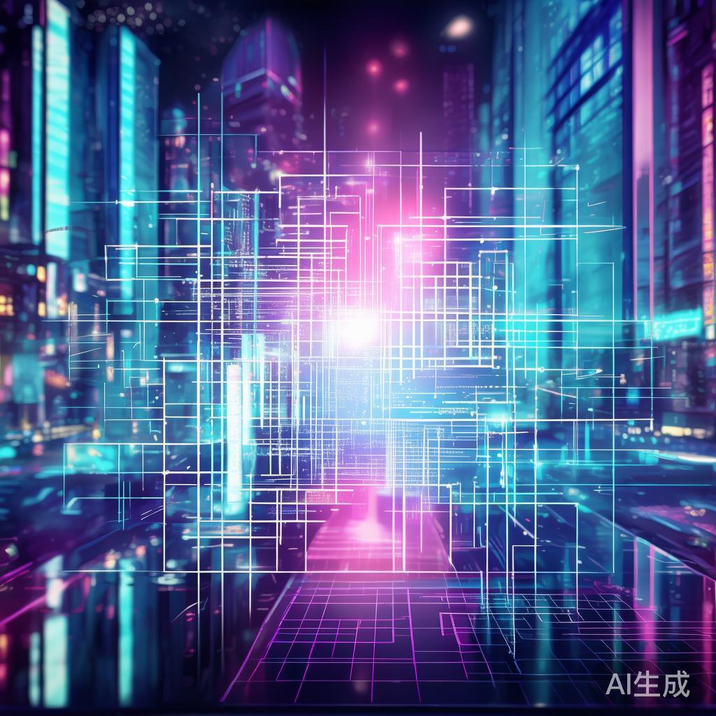 科技背景图，未来视觉推理的未来图解