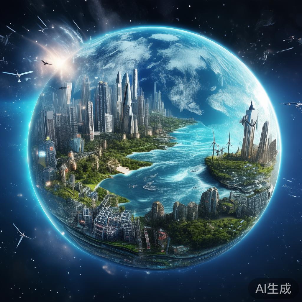 地球科技动态图，未来科技的可视化探索