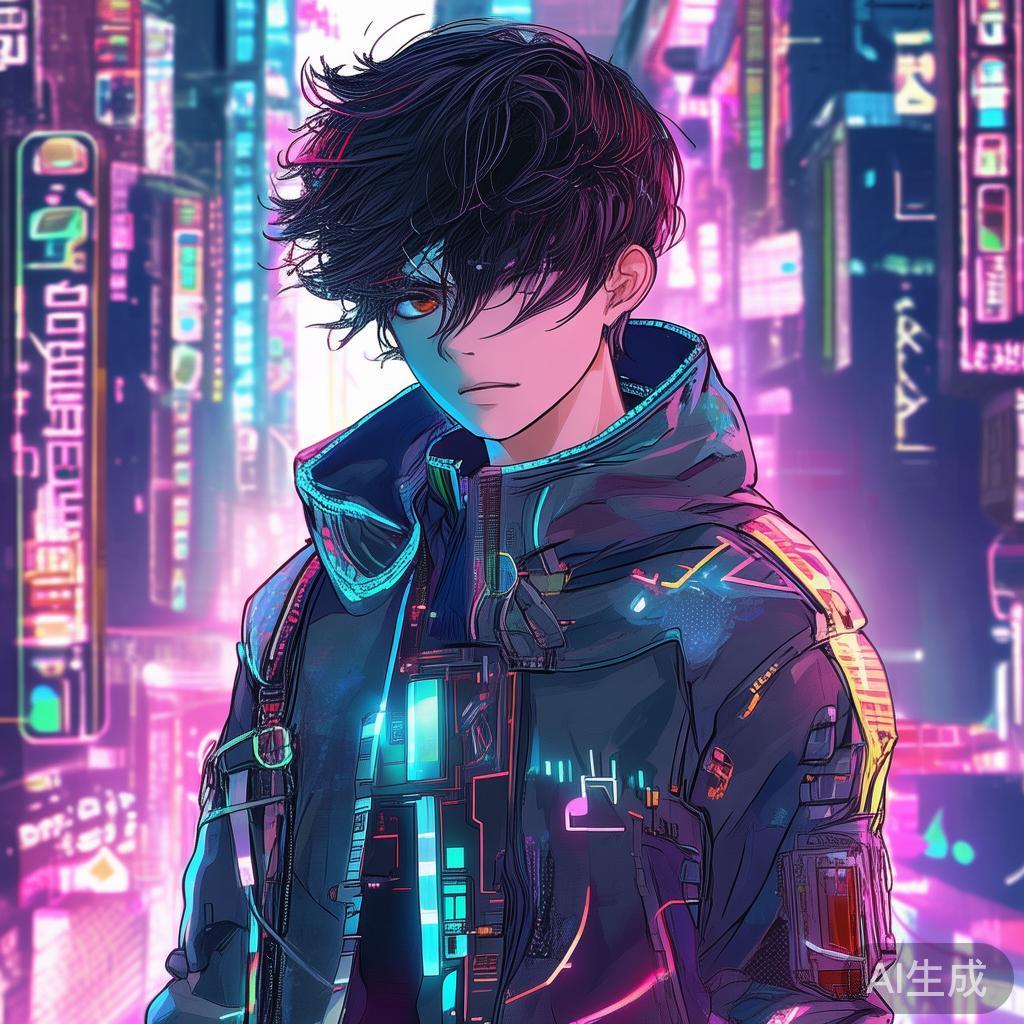 二次元男生，科技与艺术的完美结合