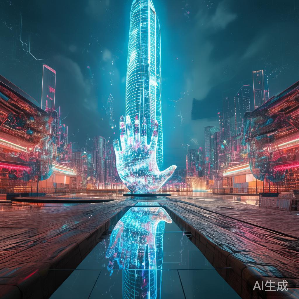 禅城科技新天地，数字 thumb of the future