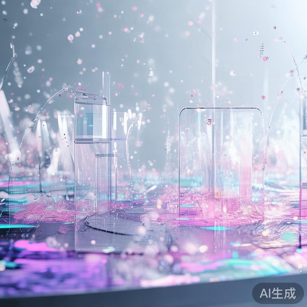 科技背景的白底与动态变化 科技背景的白底与动态变化