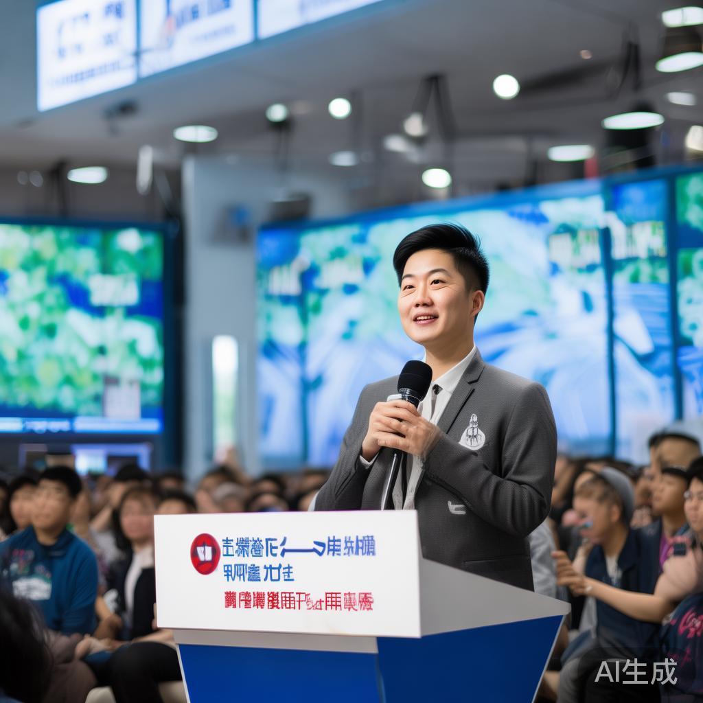 在内江科技开发学校播音员，传递科技精神，培养创新人才